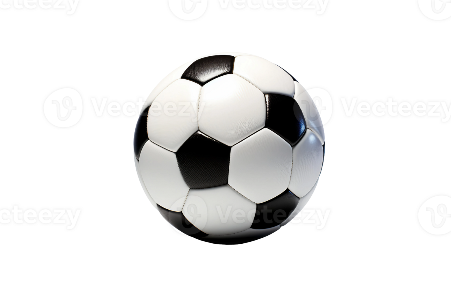 AI generated Football on Transparent Background, PNG format