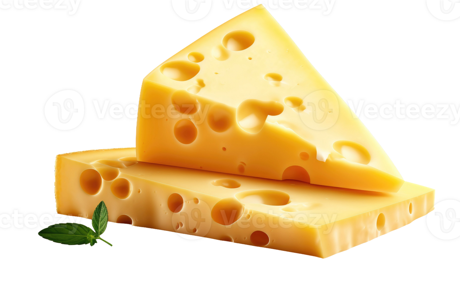 AI generated Cheese Slice on Transparent background png