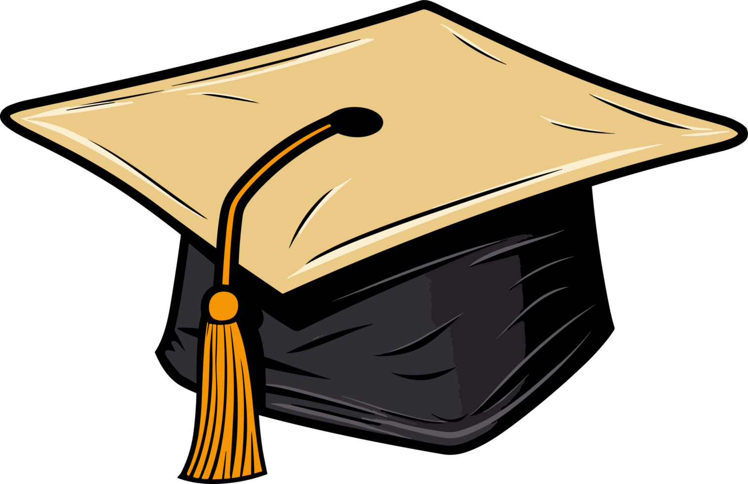 AI generated Graduation cap clipart design illustration png