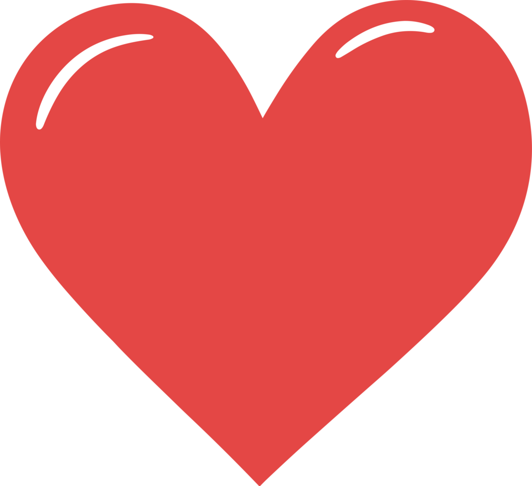 AI generated Heart clipart design illustration png