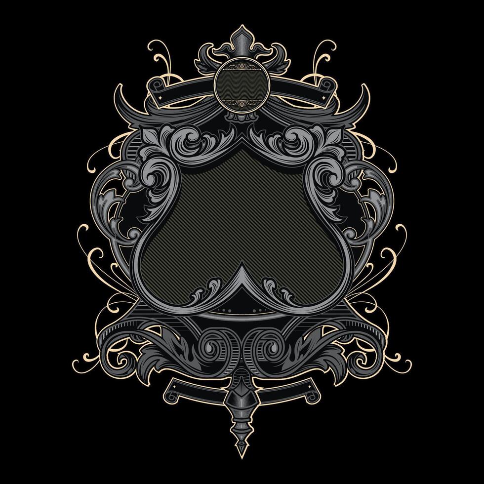 This Decorative frame are perfect for using on shirt design, poster, CD or DVD cover, skate desk and other creative applications. vector