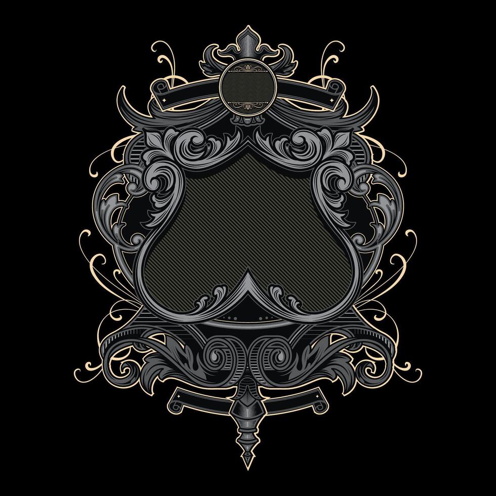 This Decorative frame are perfect for using on shirt design, poster, CD or DVD cover, skate desk and other creative applications. vector
