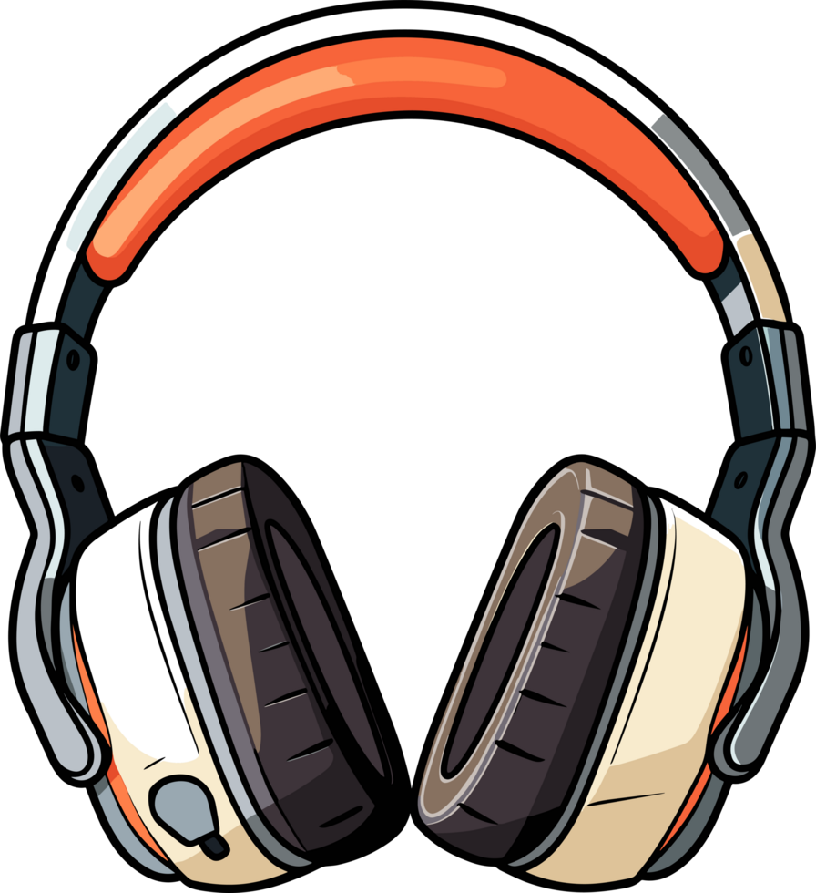 ai generado auriculares clipart diseño ilustración png