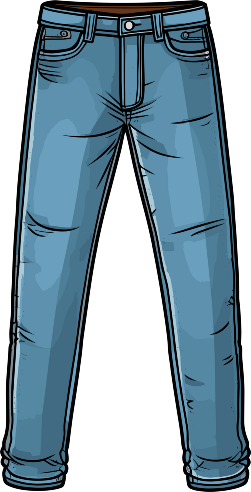 ai gerado jeans clipart Projeto ilustração png