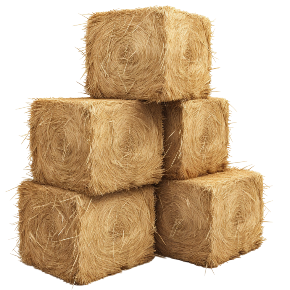 AI generated Bales bundle isolated on transparent background png