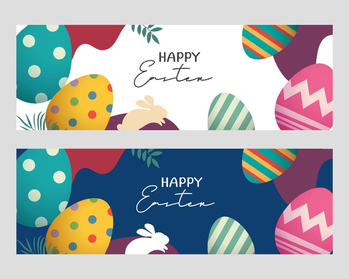 Happy easter egg greeting card background template. Can be used for cover, invitation, ad, wallpaper,flyers, posters, brochure. vector