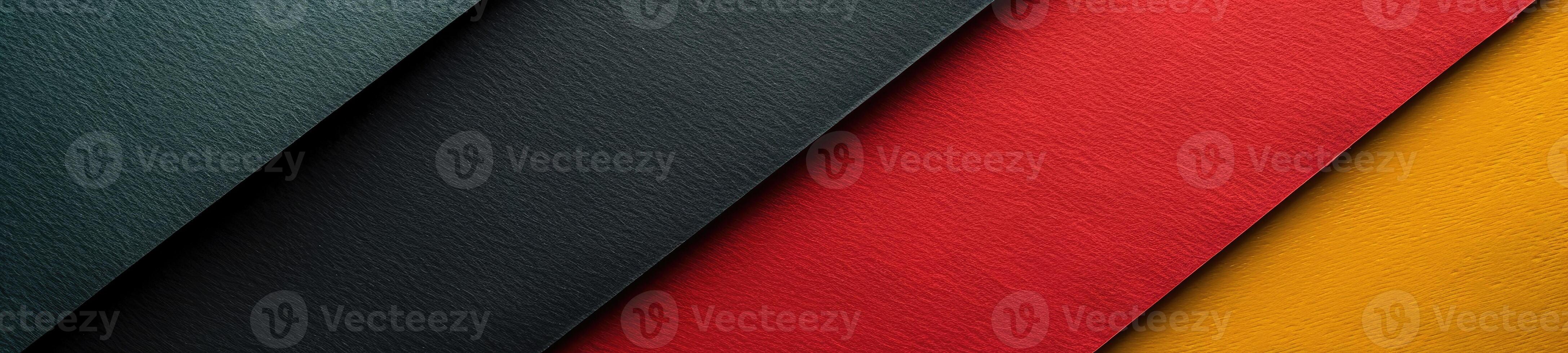 AI generated Red, black and green paper background photo