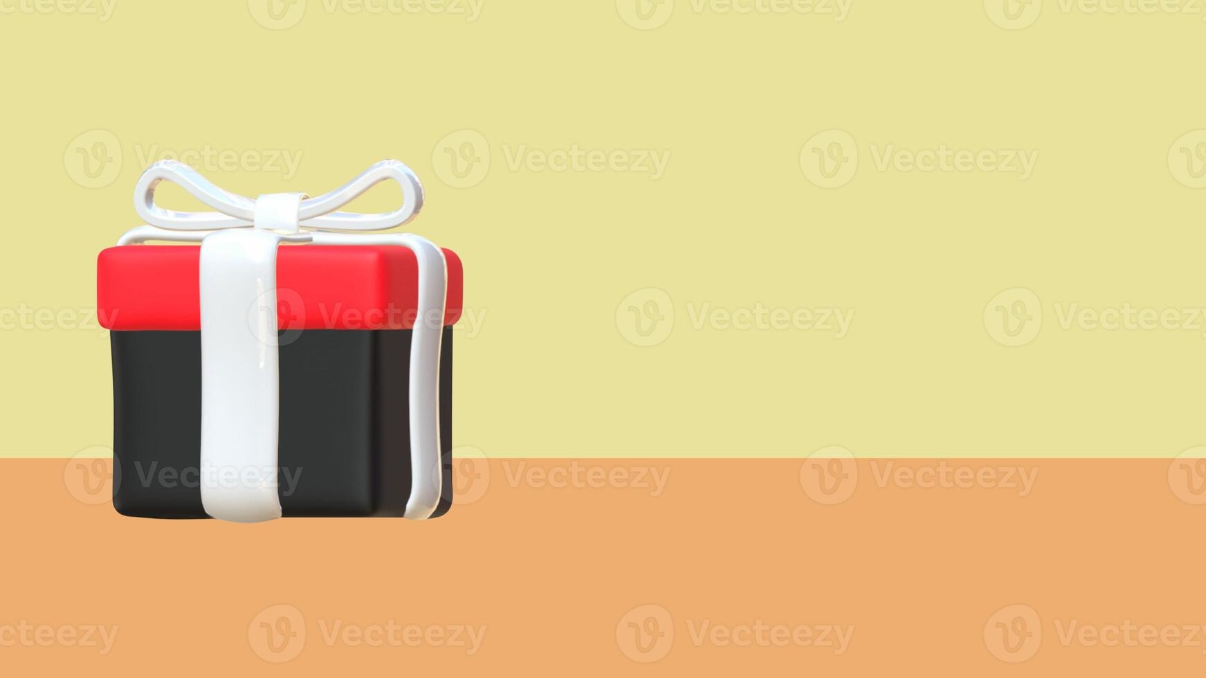 3d gift box icon background photo