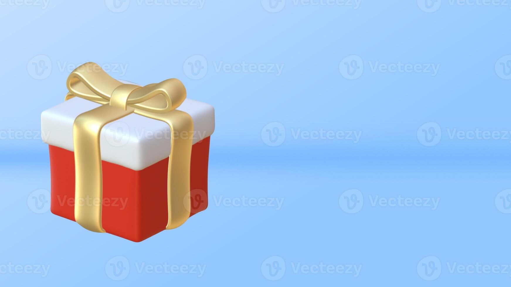 3d gift box icon background photo