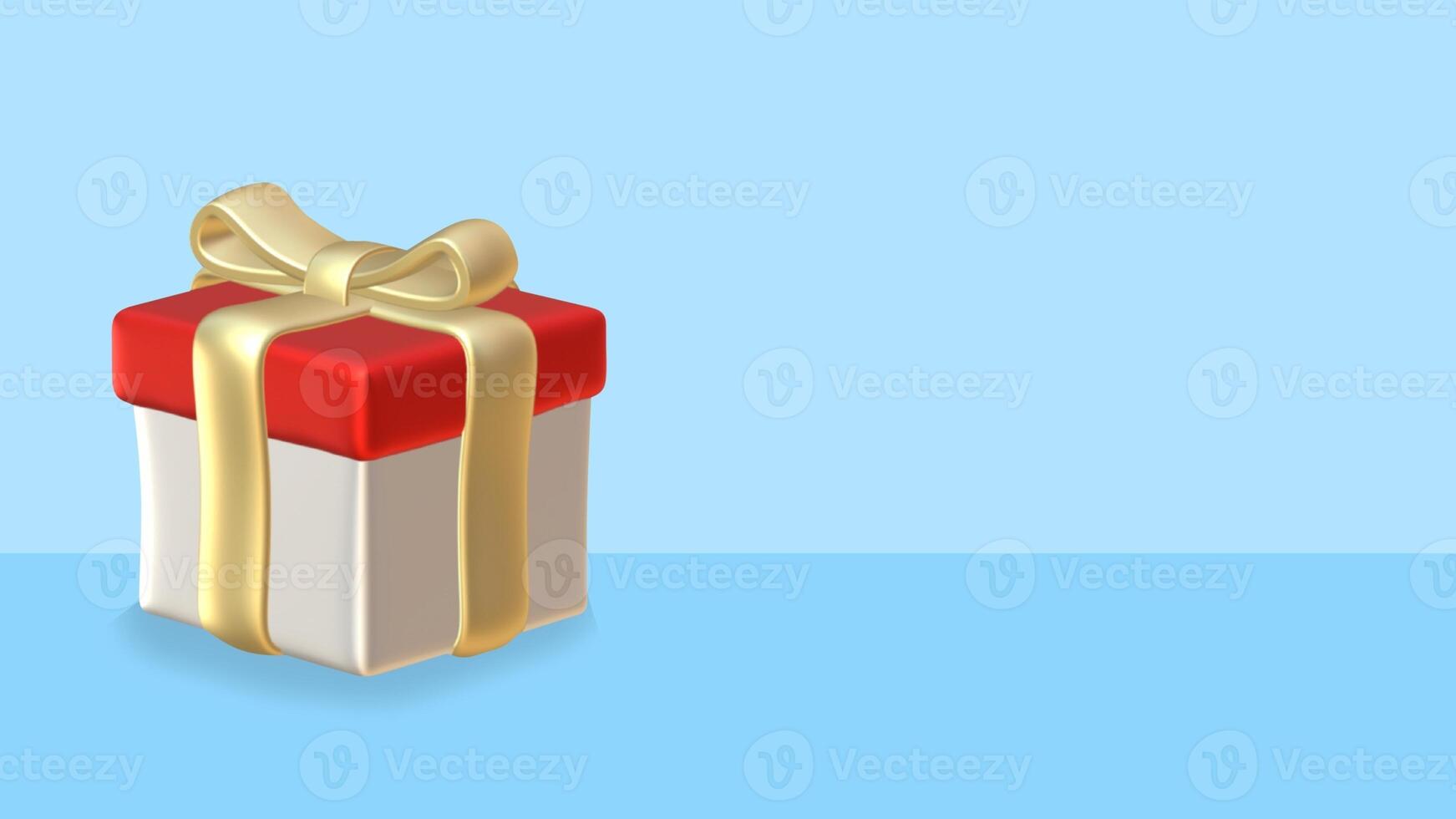 3d gift box icon background photo