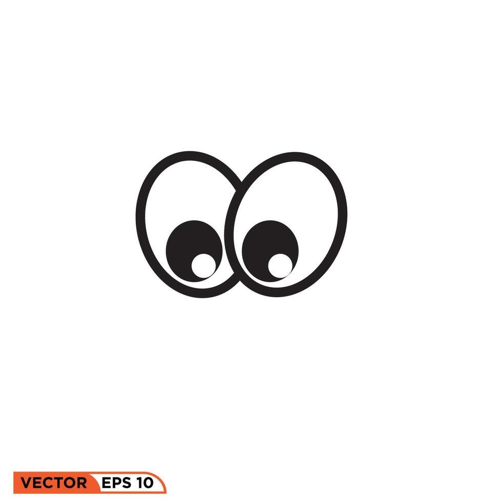 Eye icon design vector graphic of template, sign and symbol