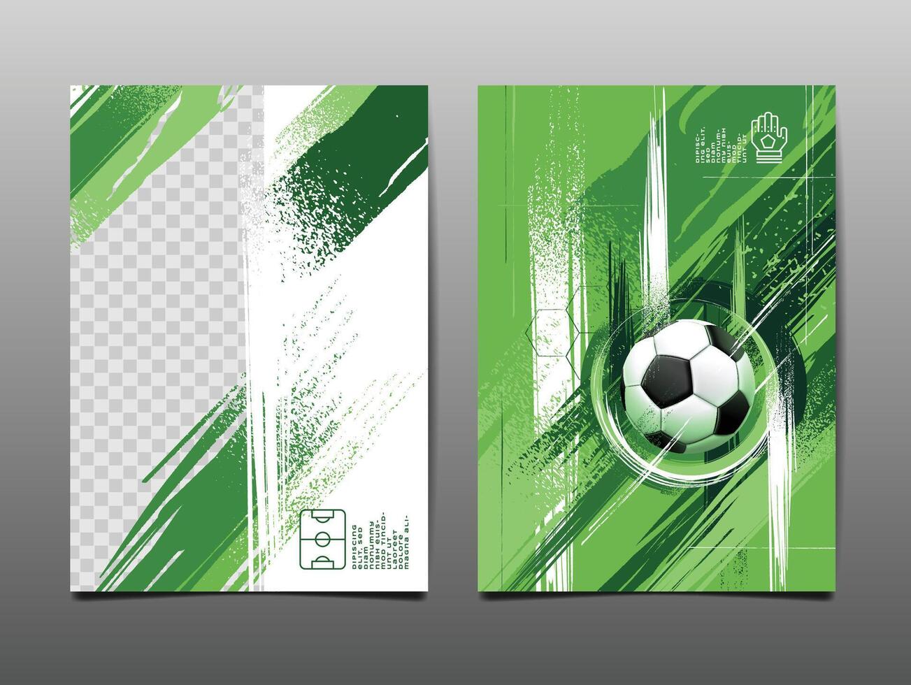 Soccer Template design , Football banner, Sport layout design, Green Theme, vector illustration , abstract background