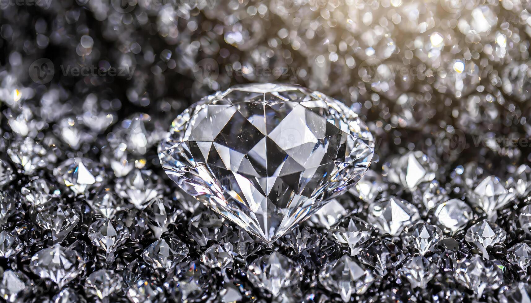 AI generated Diamonds can be used for background or wallpaper, backdrop so beautiful and refreshing, Generated AI photo