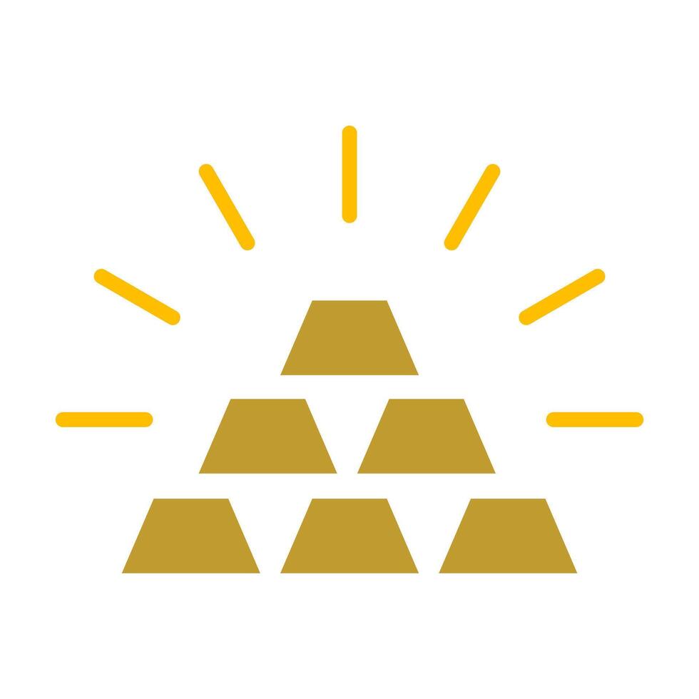 Gold bar icon vector for graphic design, logo, web site, social media, mobile app, ui illustration