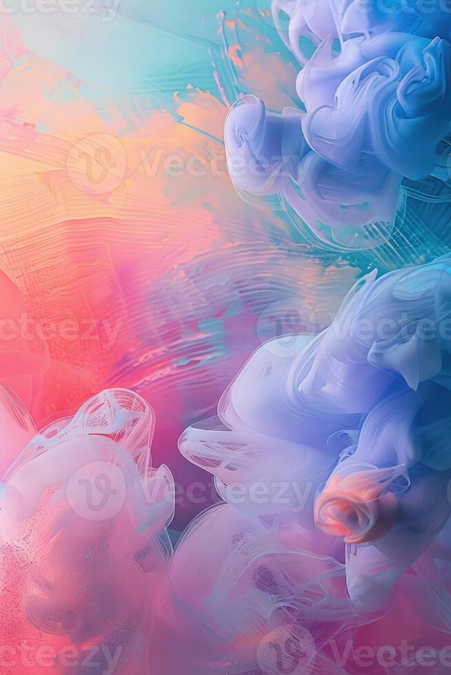 AI generated Pastel abstract background photo