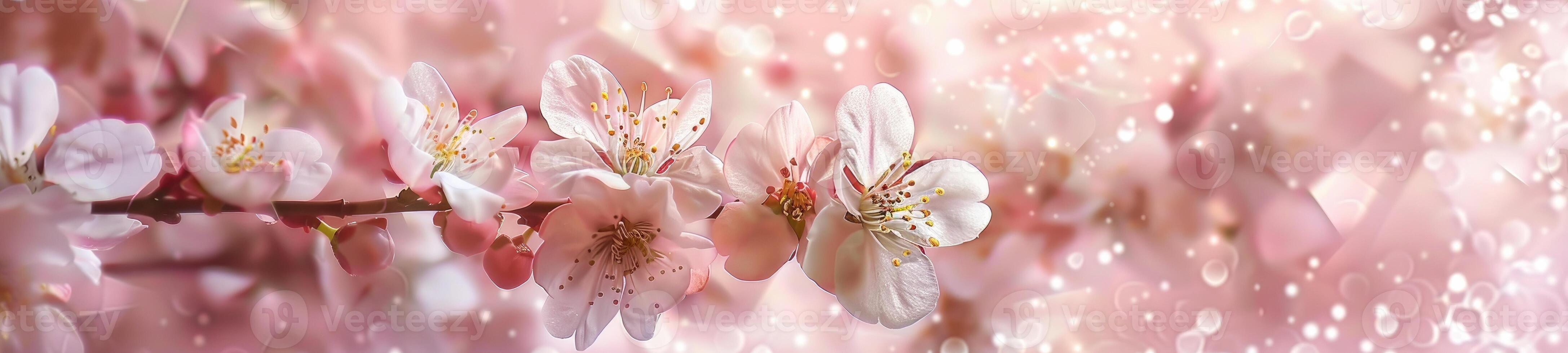 AI generated pure white flowers on a pink background photo