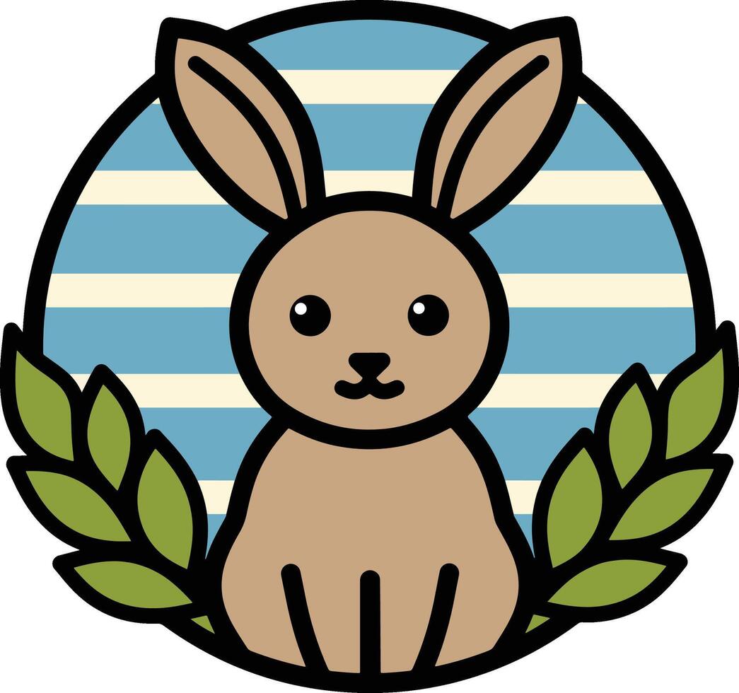 Cute bunny rabbit design vector