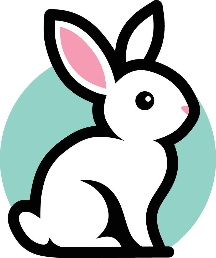 Cute bunny rabbit design vector