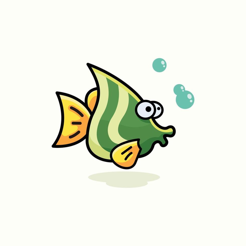 Cute Fish Logo Design vector