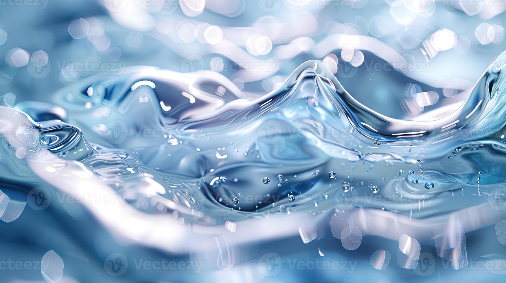 AI generated Abstract organic form and liquid flow photo