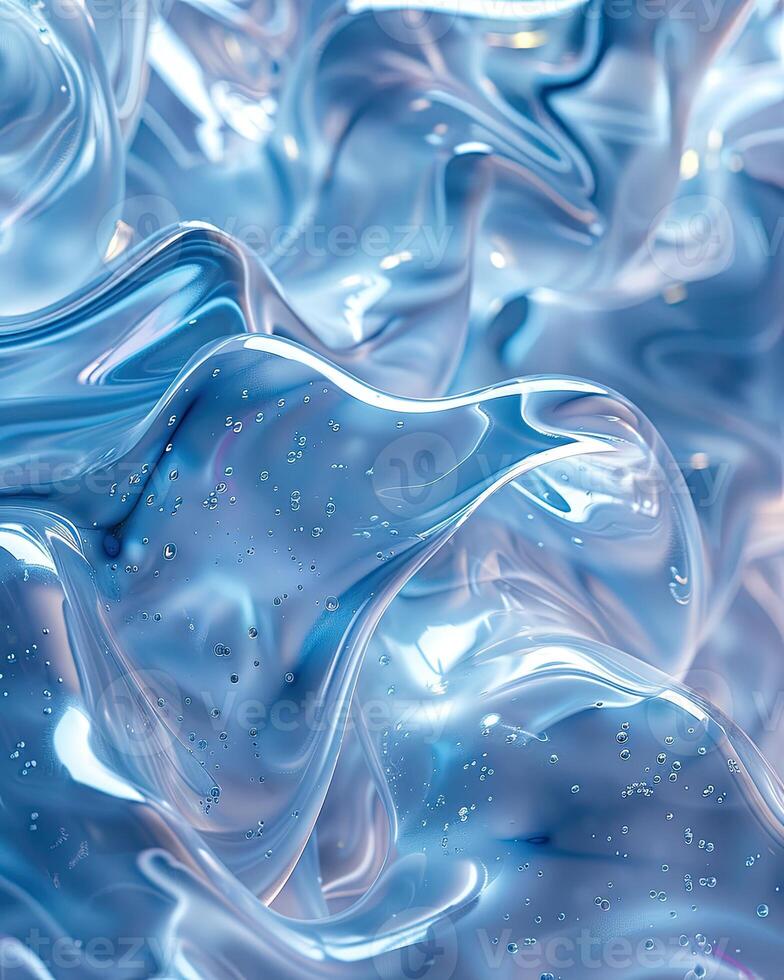 AI generated Abstract organic form and liquid flow photo