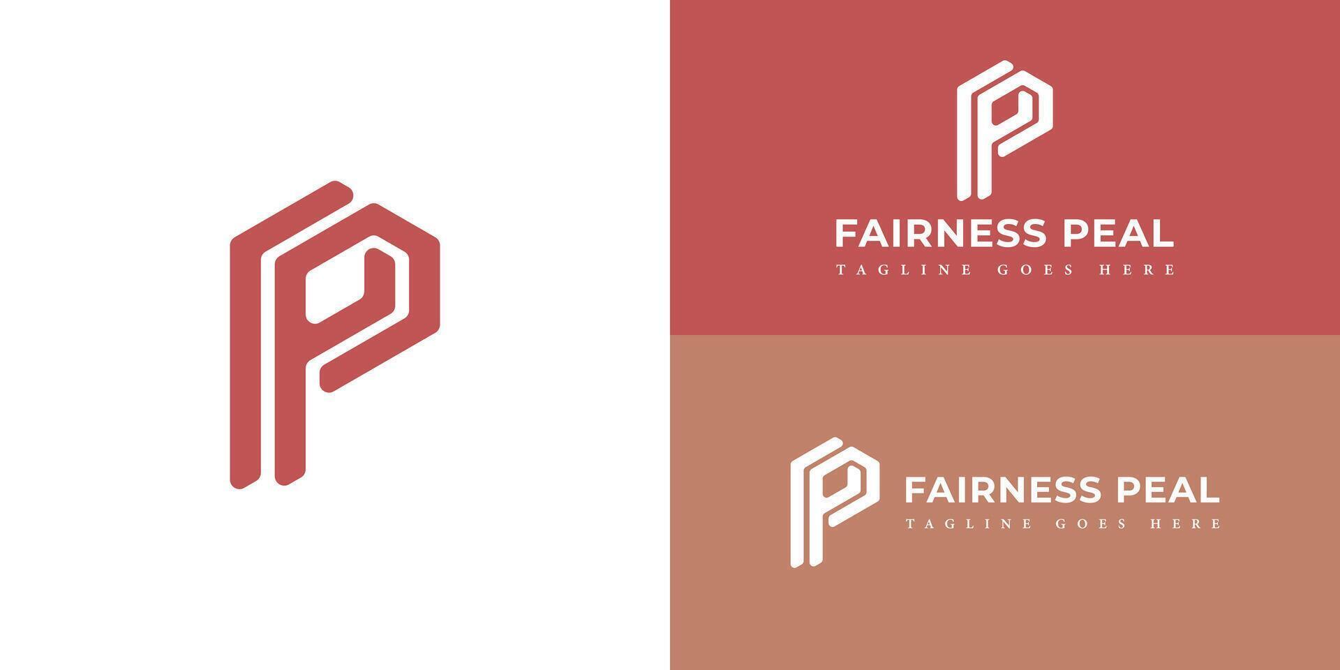 resumen el inicial letra fp o pf en rojo color aislado en múltiple antecedentes colores. alfabeto letras iniciales monograma logo fp o pf logo aplicado para belleza y Moda logo diseño inspiración. vector