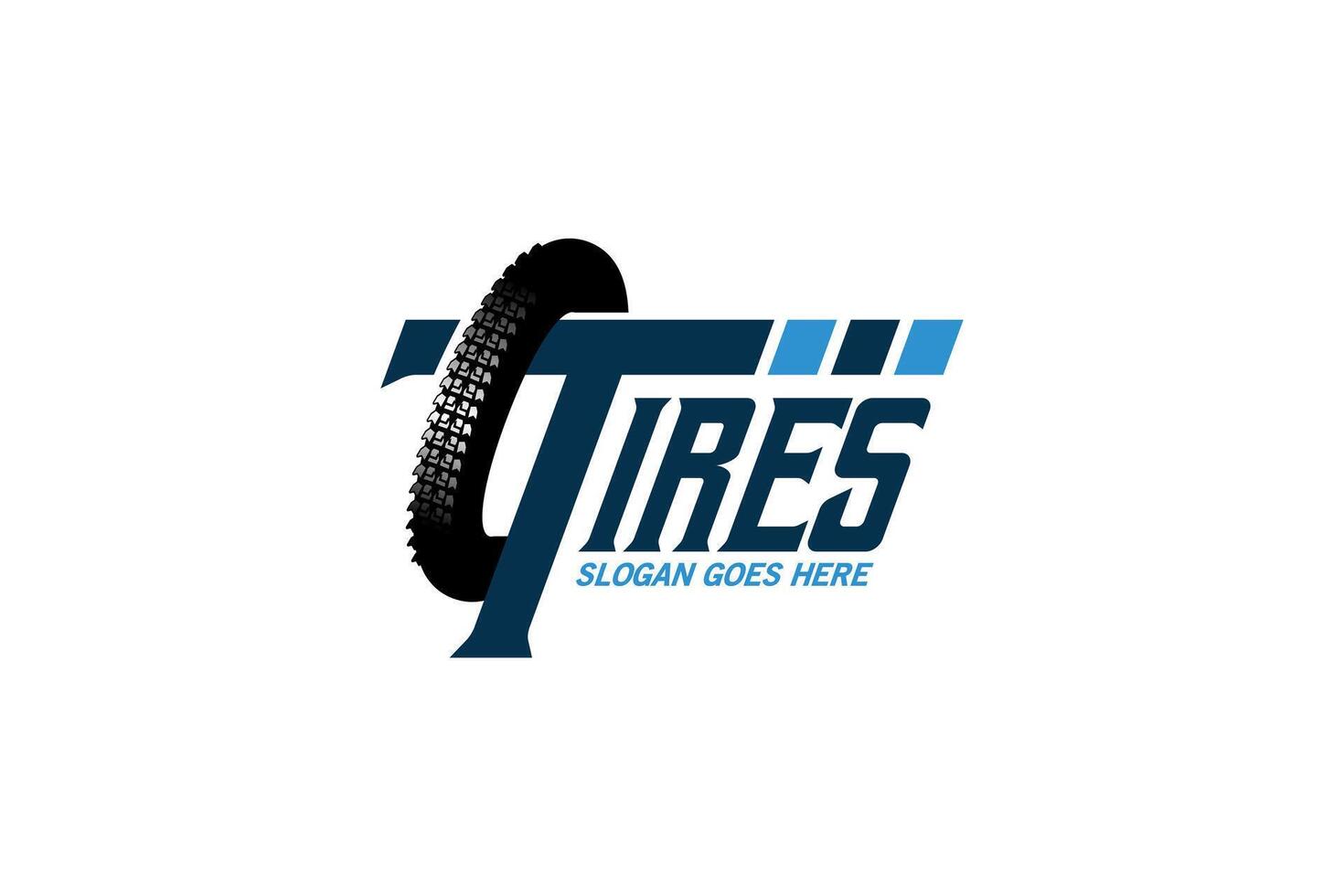 Tire logo design template with letter T initial symbol vector