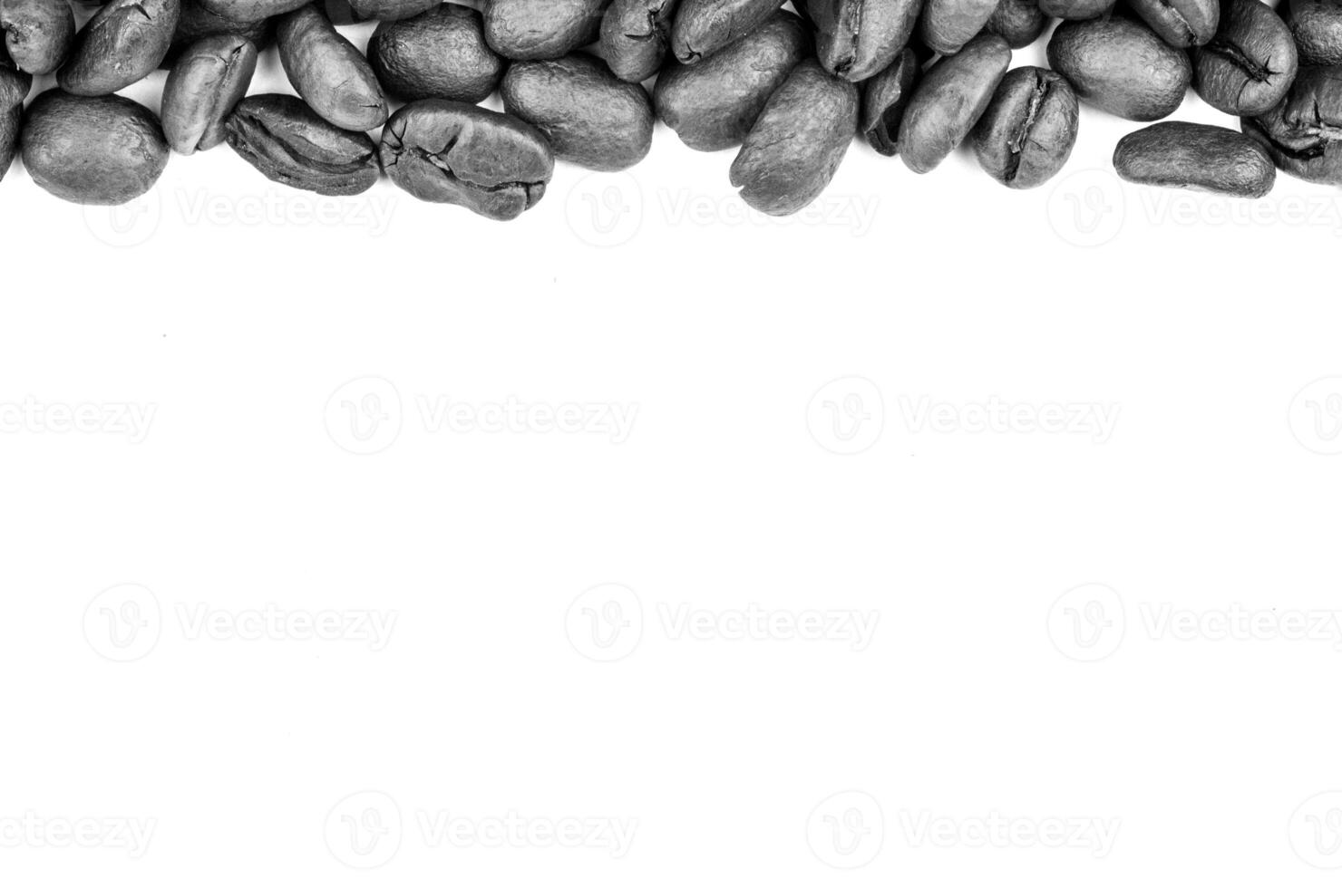 Coffee beans close view, fresh coffee background photo