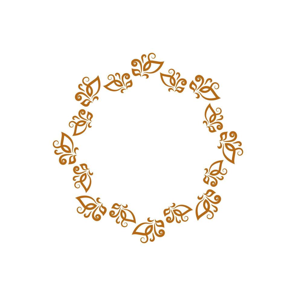 circulo ornamento logo vector