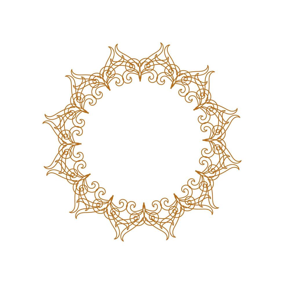 Circle ornament logo vector