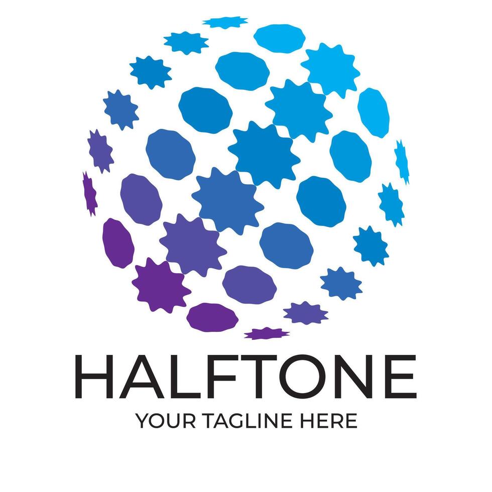 halftone circle dots. vector
