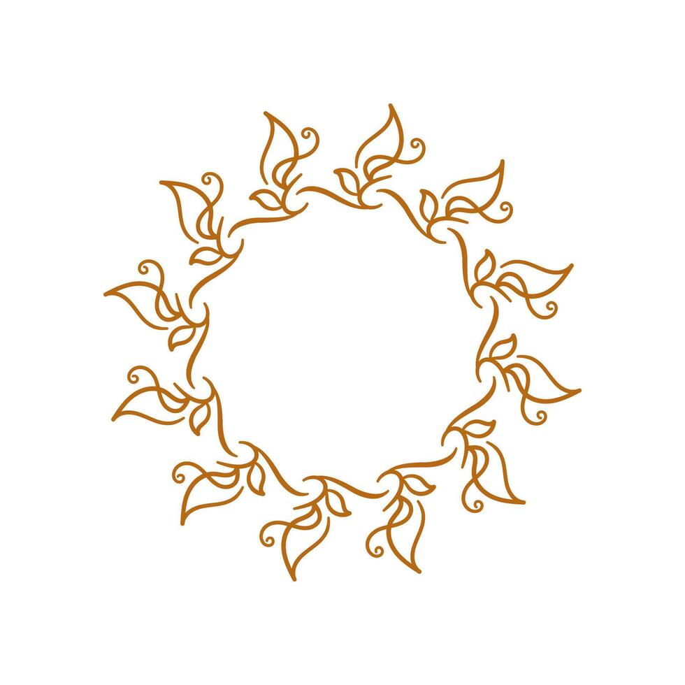 circulo ornamento logo vector