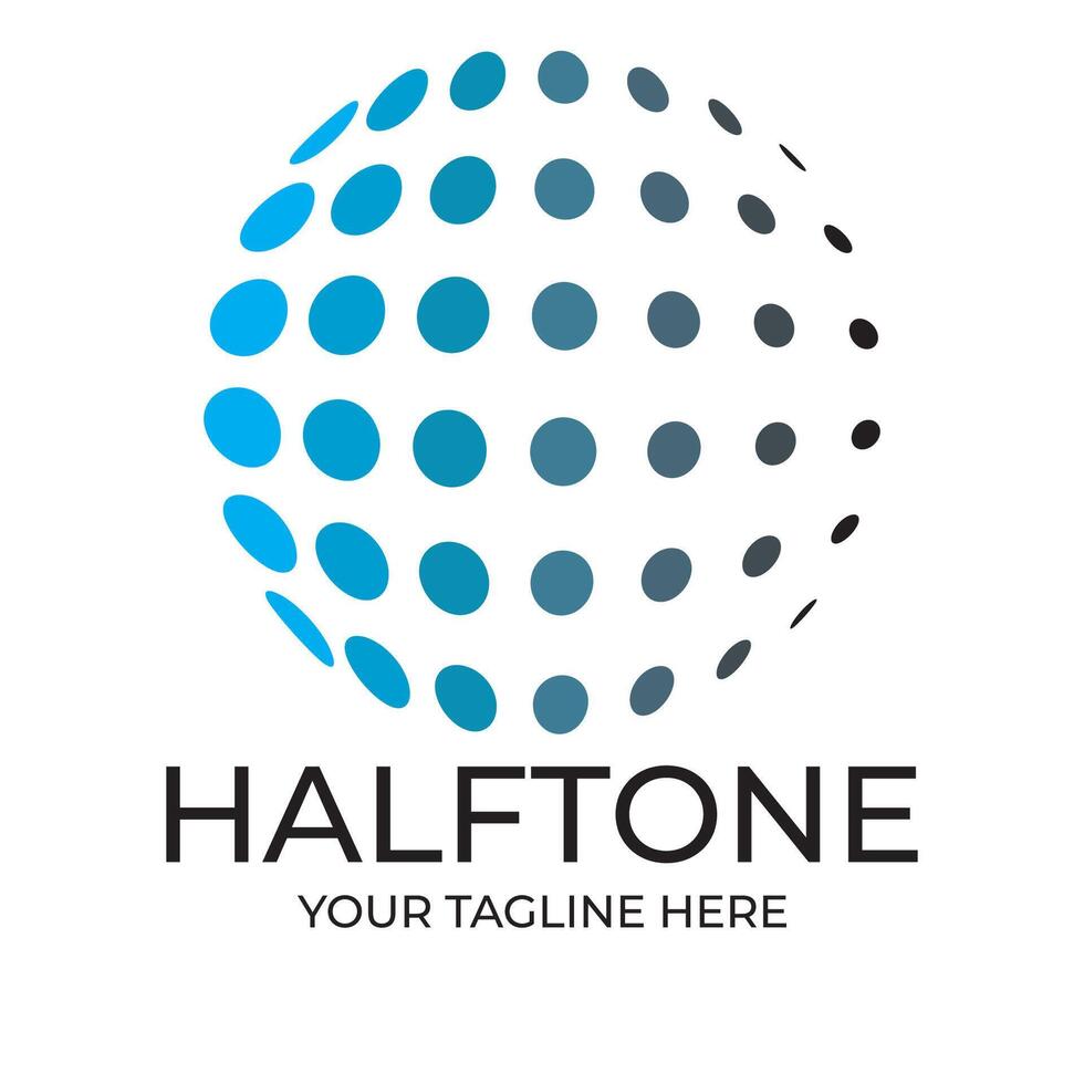 halftone circle dots. vector