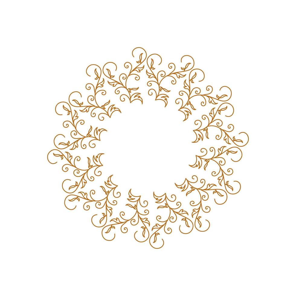 Circle ornament logo vector