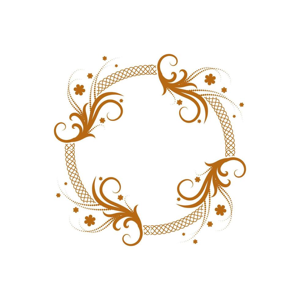 circulo ornamento logo vector