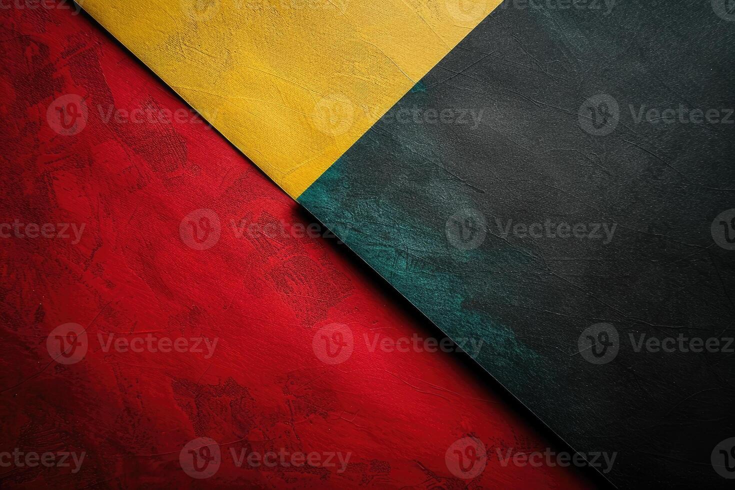 AI generated Red, black and green paper background photo