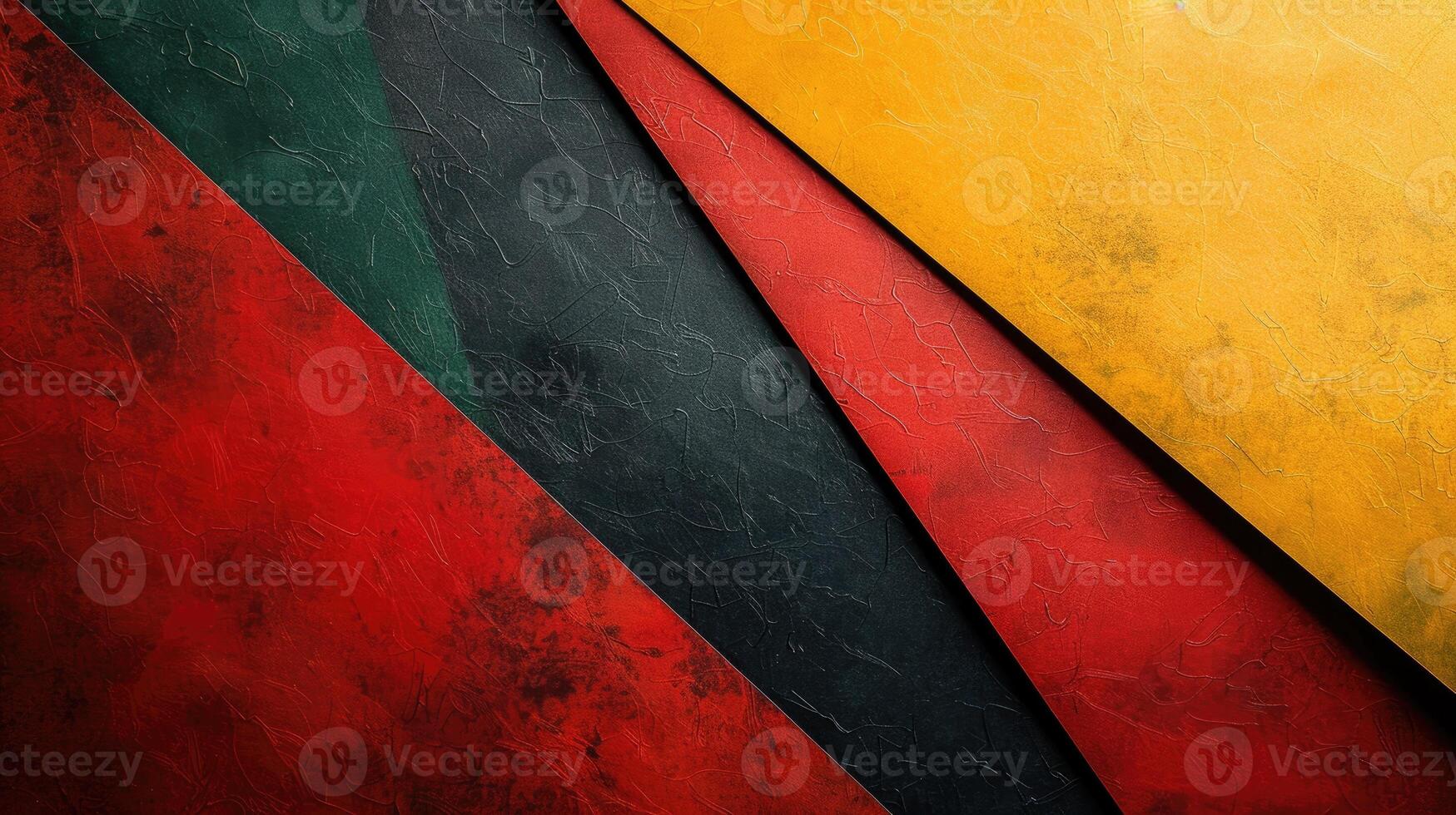 AI generated Red, black and green paper background photo