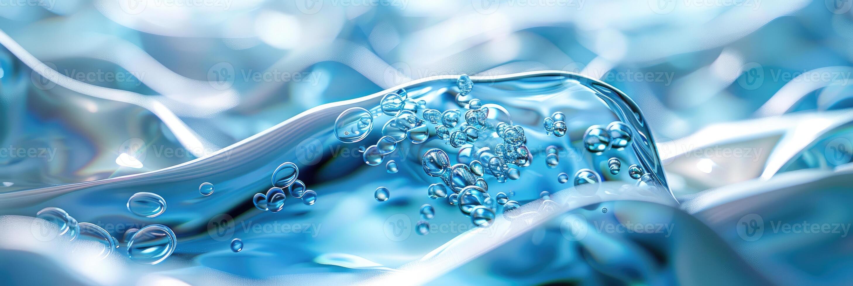 AI generated Abstract organic form and liquid flow photo