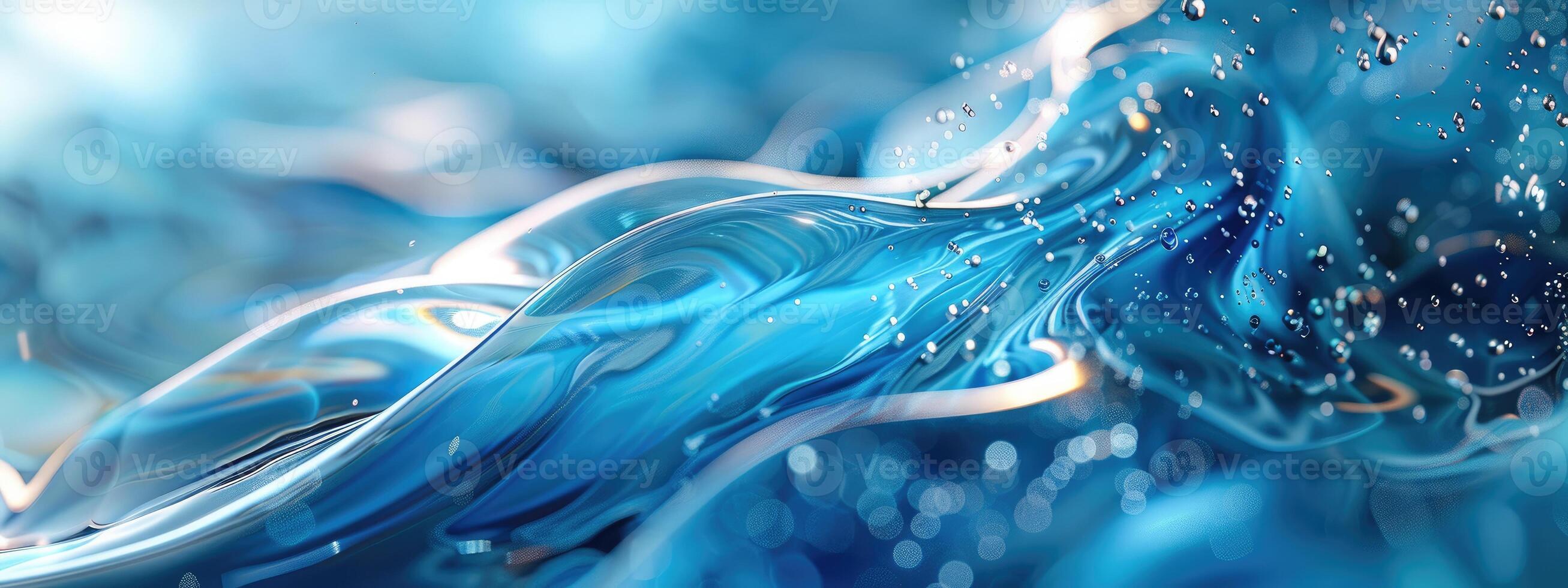 AI generated Abstract organic form and liquid flow photo