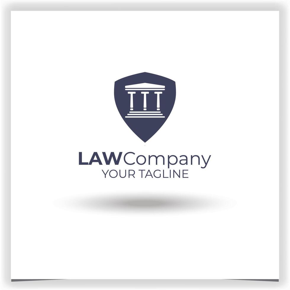 Vector law security logo design template