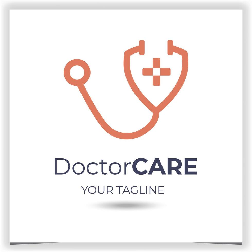 Vector doctor logo design template