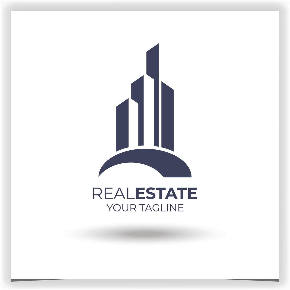 Real estate logo design template vector