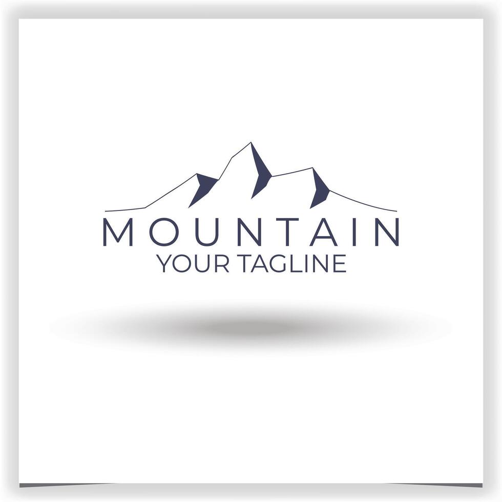 vector montaña logo diseño modelo