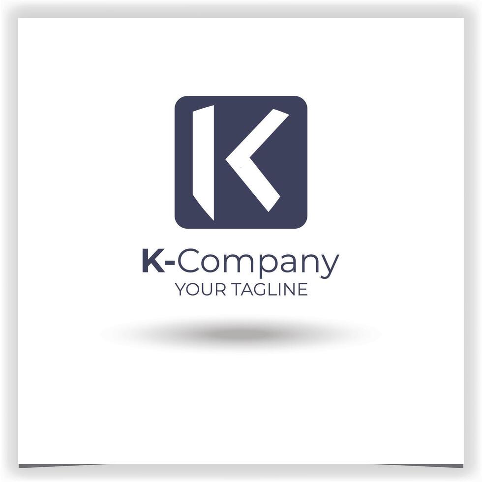 vector letra k empresa logo modelo