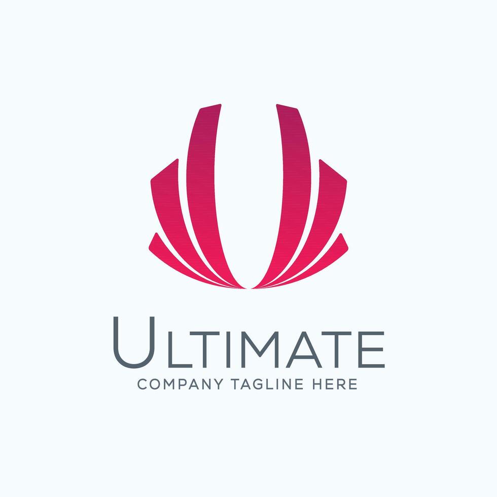 Letter U logo Ultimate Concept Brand Identity Free Abstract logo vector