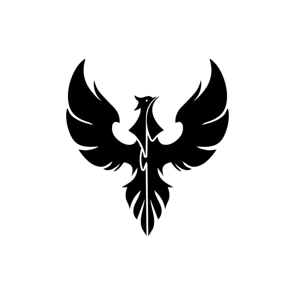 Phoenix Logo Vector, Phoenix Silhouette vector