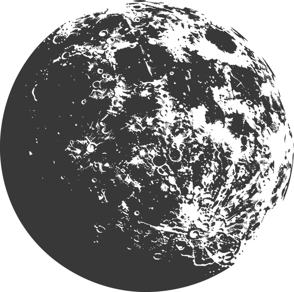 ai generado silueta primero trimestre Luna negro color solamente vector