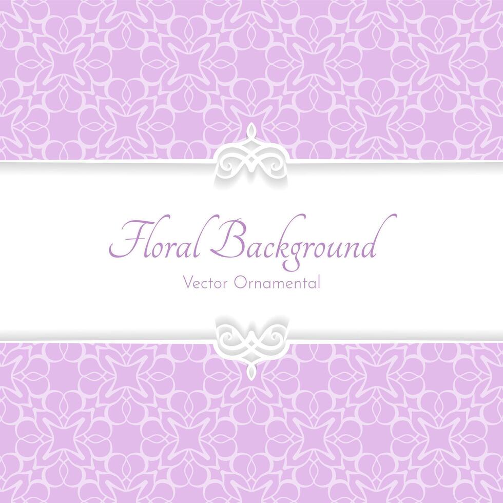 elegant floral pattern, classic background vector