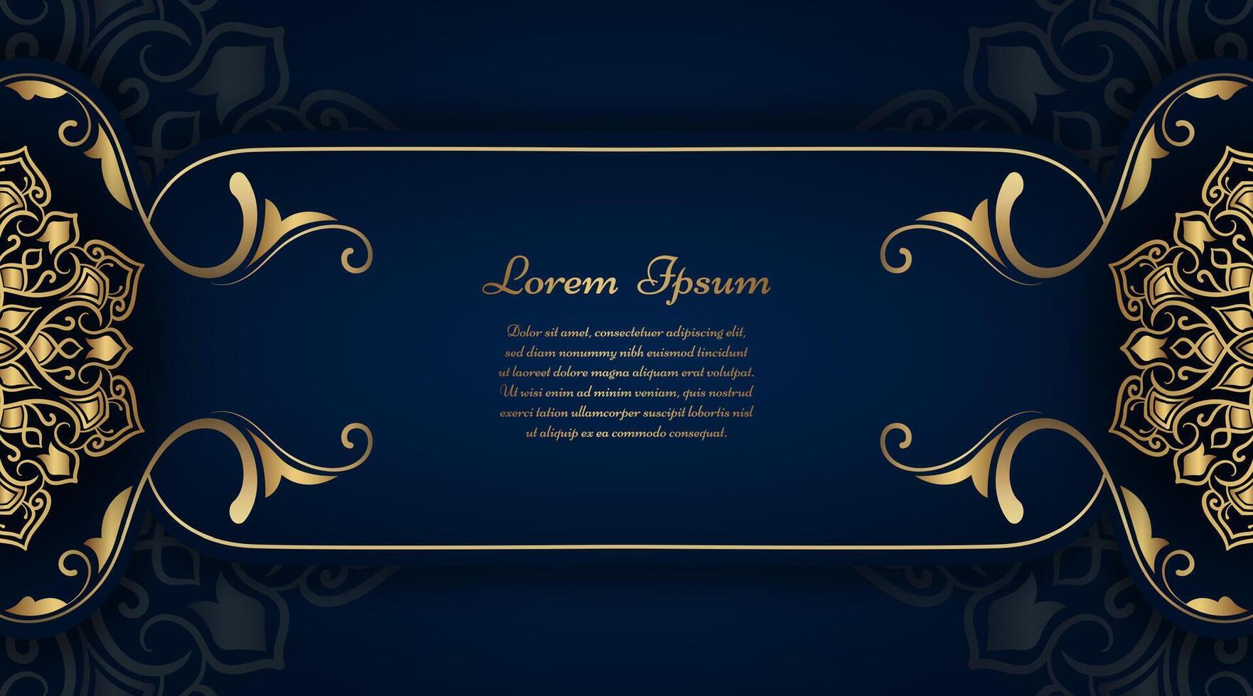 Luxury background with mandala ornament vector