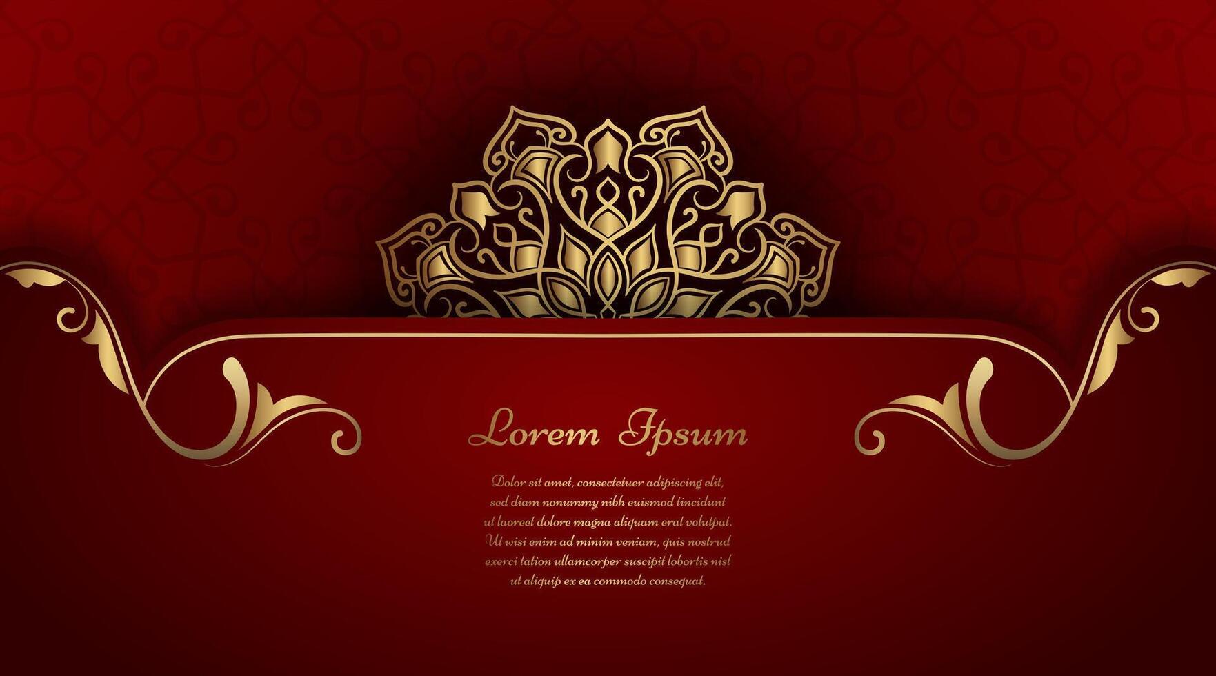 Luxury background with mandala ornament vector